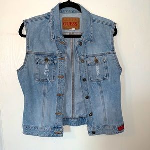 Blue dean Guess vest